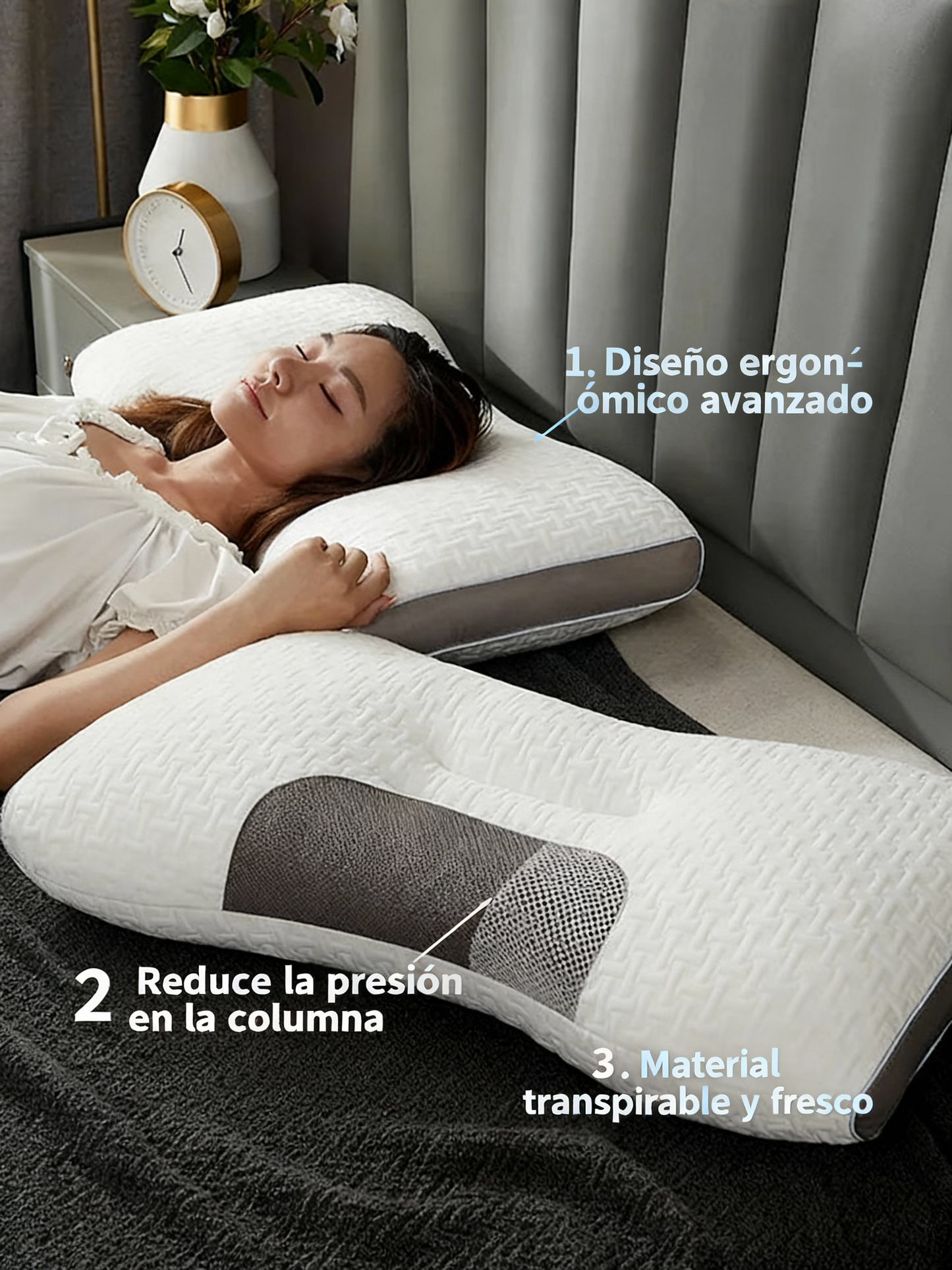 Almohada Ortopédica Cervical Ergonómica