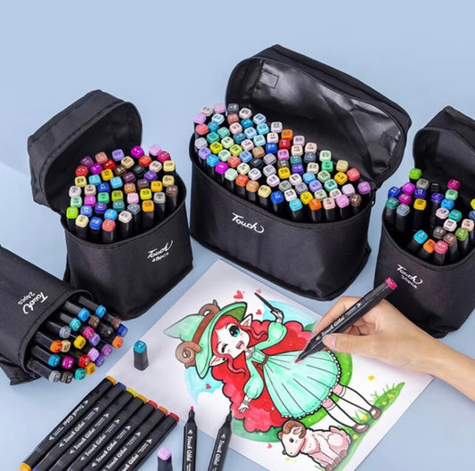 48 Marcadores Touch Dual - Colores Vibrantes para Arte, Estudio y Diseño